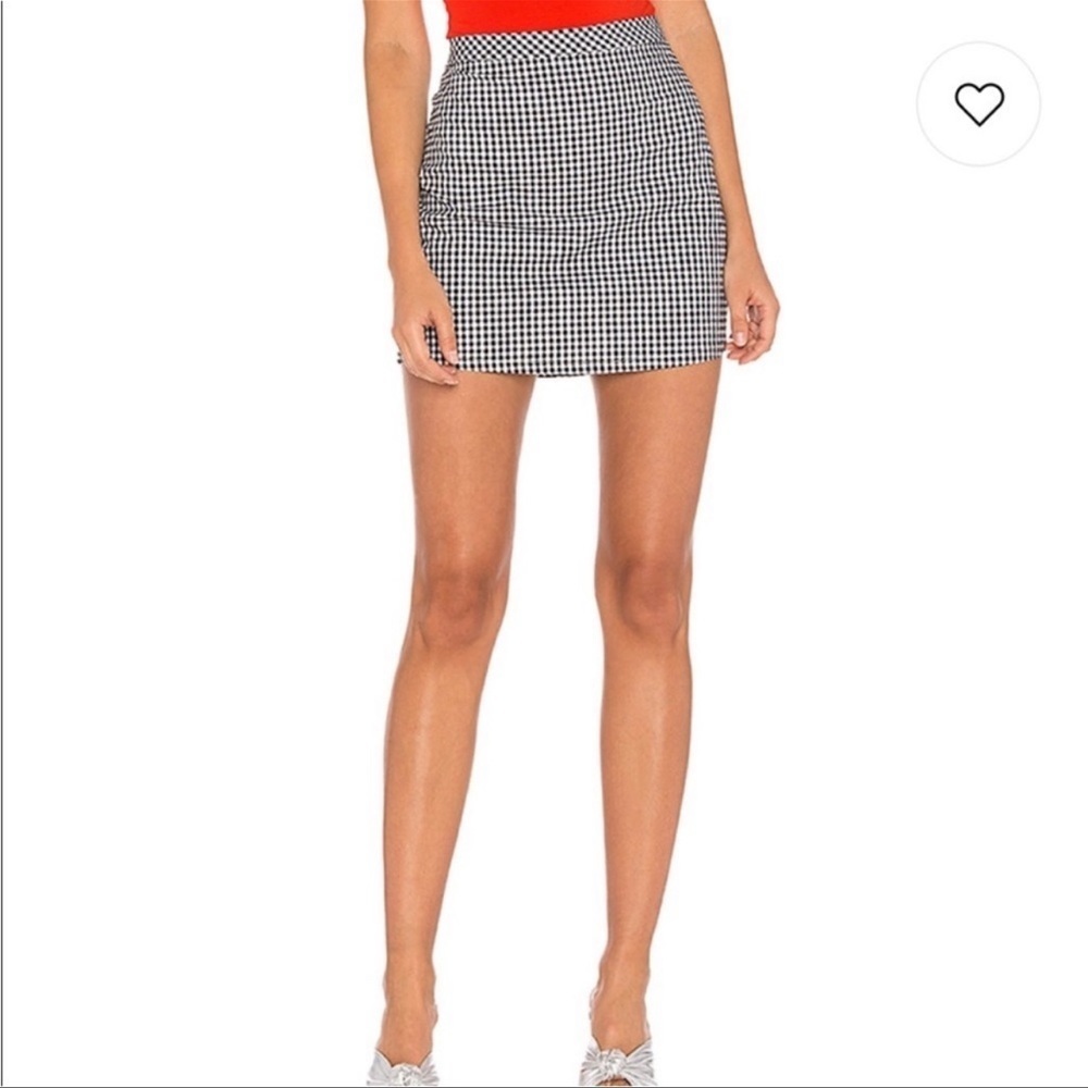 Majorelle Plaid Checkered Mini Skirt